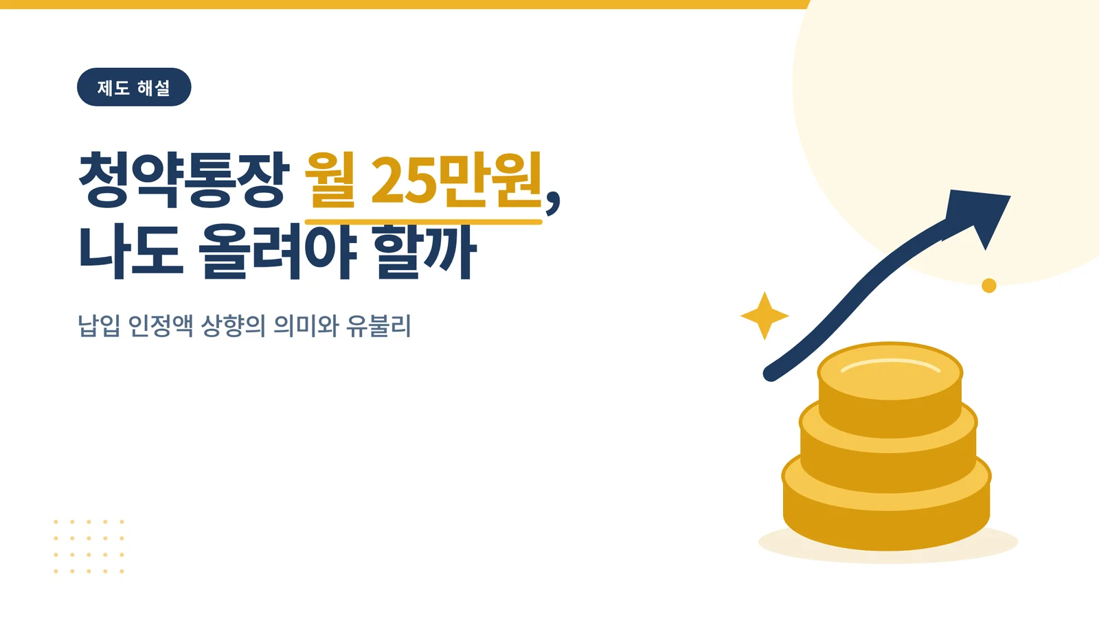 청약통장 월 25만원 납입